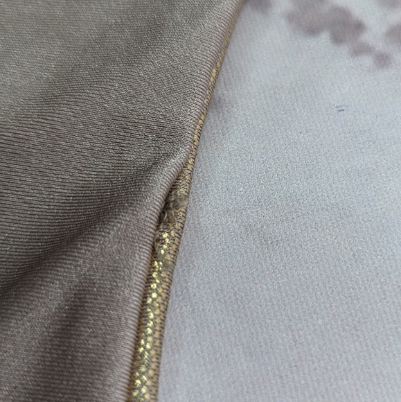 Good American Swim Bottom Women 4 XL Foil High Rise Waist Bikini Metallic Gold - Picture 8 of 9